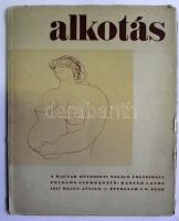 1947 Alkotás I. évfolyam V-VI. szám - A Magyar Művészeti Tanács folyóirata, felelős szerkesztő: Kassák Lajos, megviselt állapotban