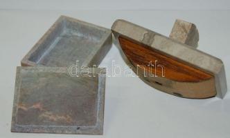 Dekoratív gránit tapper (14x9 cm) és dobozka (10x8x4 cm)