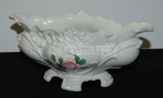 Kézzel festett sorszámozott Strasbourg porcelán szószos tál / Handpainted chinaware souce bowl 18x9x8 cm