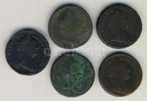 Ausztria/magyar verdejel 1761K + 1761P 1Kr M.Theresia (2x) T:4 + 1761P 1Kr M.Theresia T:3/3- + 1762P...