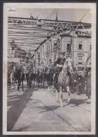 1940 Horthy Miklós a kolozsvári bevonulás alkalmából MTI fotó / Horthy in Cluj with the enetering Hungarian troops photo 14x18 cm