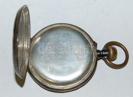 cca 1900 Remontoir ezüst zsebóra mutatók és üveg nélkül de működő óraszerkezettel / Remontoir silver...