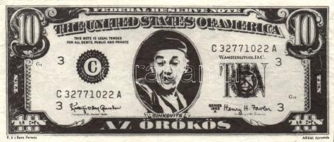 1960-as évek 10$ színházi pénz "Az örökös" Sinkovits Imre - Zolnai Zs./Latinovits Z. T:III