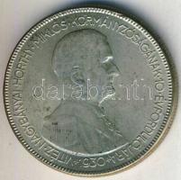 1930. 5P Ag "Horthy jobbra" T:3 ph.