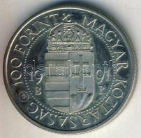 1991. 100Ft "II.János Pál pápa látogatása" T:PP