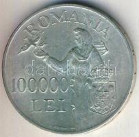 Románia 1946. 100.000L Ag T:2- kis ph