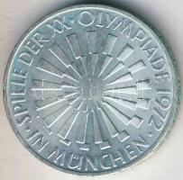 NSZK 1972G 10M Ag "Olimpia-München" T:2- kis ph.
