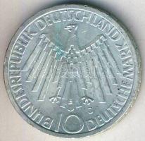 NSZK 1972G 10M Ag "Olimpia-München" T:2- kis ph