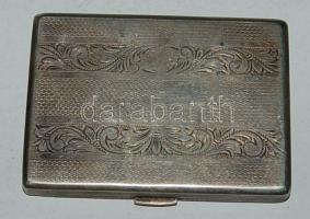 XX. század eleje vésett alpakka cigarettatárca