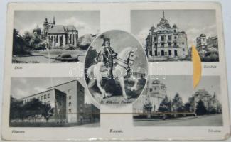 Kassa (with police station and Restaurant Bankó) leporellocard