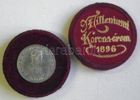 1896. 1K Ag "Millenium" szép állapotban lévő eredeti "Milleniumi Koronaérem - 1896&qu...
