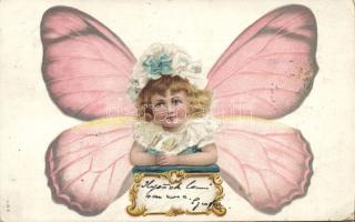 Butterfly girl litho (EK)