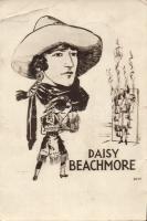 Daisy Beachmore, knife thrower, circus s: Zimmermann (b)