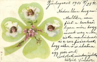 Angels, clover litho (EB)