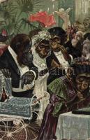 Monkey wedding, humour s: Arthur Thiele
