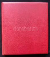 Gyűrűs bankjegytartó album 31db hármas osztású víztiszta betét-és elválasztólappal és kartontokkal, ...