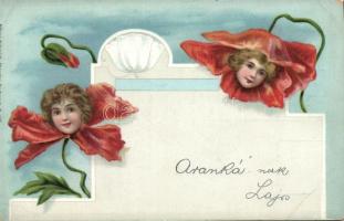 Flower girls litho (EK)