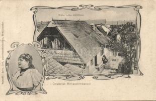 Rimaszombat the birth house of Blaha Lujza (b)