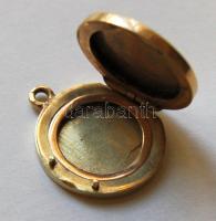 Kis arckép vagy szentkép számára készített zárható 14K arany nyaklánc medál / 14 k gold necklace medal for small pictures 5,05g