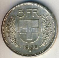 Svájc 1950. 5Fr Ag T:2-