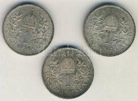 Ausztria 1915-16. 1K Ag (3x) T:2