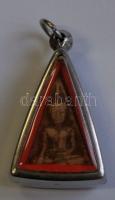 Kiss kőböl faragott Buddha-amulett függőben. A medál valószínűleg nagyon régi / Old Buddha-amulet, p...