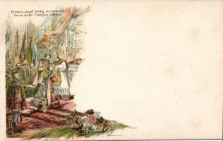 Franz Joseph coronation Ezredéves Országos Kiállítás Ga. litho s: Cserna