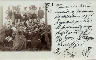 1900 11 db Fehértemplom amatőr családi fotókból készült lap
