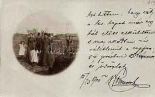 1900 11 db Fehértemplom amatőr családi fotókból készült lap