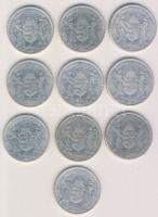 1930. 5P Ag "Horthy jobbra" (10x) T:3 ph.