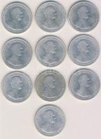 1930. 5P Ag "Horthy jobbra" (10x) T:3 ph