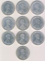 1930. 5P Ag "Horthy jobbra" (10x) T:3 ph
