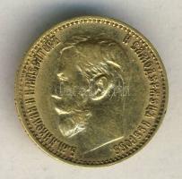 Oroszország 1898. 5R Au 4,3g T:1- apró ph