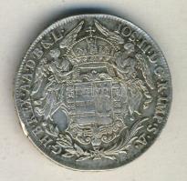 1782B 1/2 Thaler Ag "II. József" T:2+/2 pici ph.