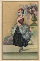 Baroque style art card, Corbella