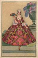 Baroque style art card, Corbella