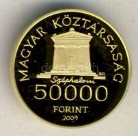 2009. 50.000Ft Au 10g "Kazinczy Ferenc" T:PP csak 5000db! Tanúsítvánnyal!