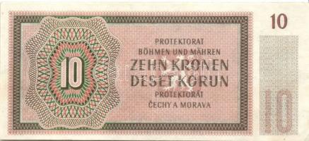 Német 3. Birodalom/Cseh-Morva Protektorátus 1942. 10K (2x) T:II,III + 1944. 20K T:II