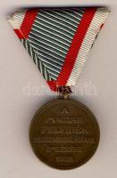 1938. "Felvidék felszabadítása - II. Rákóczi Ferenc" Br emlékérem mellszalaggal T:1-