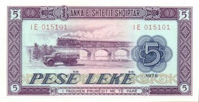 Albánia 1976. 1L + 3L + 5L T:I