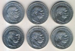 1900. 5K Ag (4x) + 1908. 5K Ag (2x) T:2