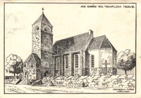 Szentendre Izbégi Katolikus templom tervrajza (EK)