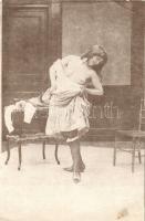 Undressing lady, erotic photo (EB)