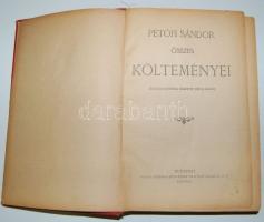 Petőfi összes költeményei képes kiadás, Tolnai é.n. festett, egészvászon kötésben (gerinc javításra ...