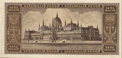 1946. 100.000.000P (2x) kétféle színváltozat T:I,I- + 100.000MP + 100.000BP + T:I,I- (foltos)