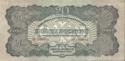 1944. 20P "Vörös Hadsereg" (3x) egymás utáni és egyugrású sorszámmal T:I,I-