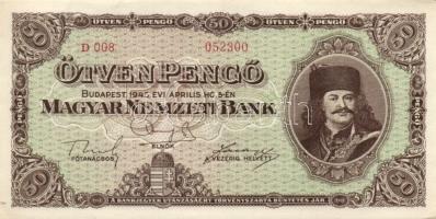1945. 50P T:I- (apró sarokhajlás)