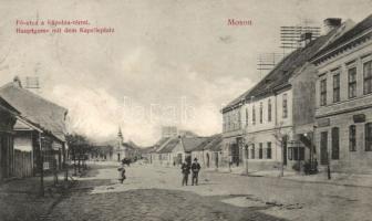 Moson Fő utca a Kápolna térrel (levágott / cut)