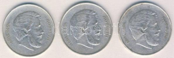 1947. 5Ft Ag (3x) "Kossuth" T:3