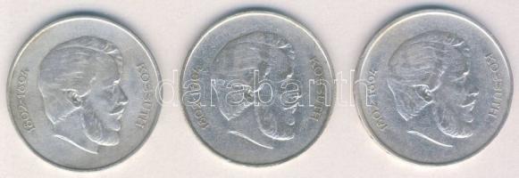 1947. 5Ft Ag (3x) "Kossuth" T:3 ph